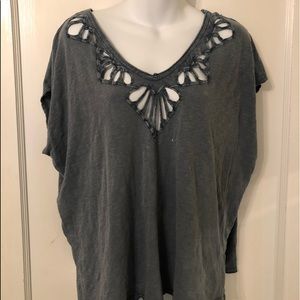 Free People Cutout T Shirt
